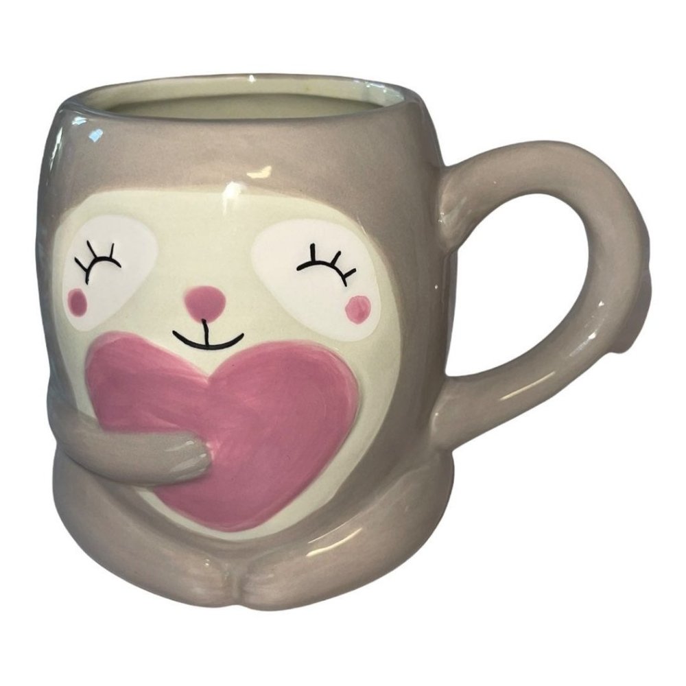 Sloth Holding A Heart Coffee Mug